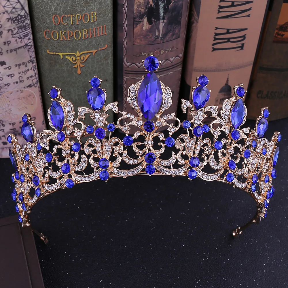 Свадебная Корона Ручной Работы, Хрустальная свадебная тиара, модная Королевская корона, повязка на голову, элегантный головной убор, роскошные ювелирные украшения для волос, аксессуары
