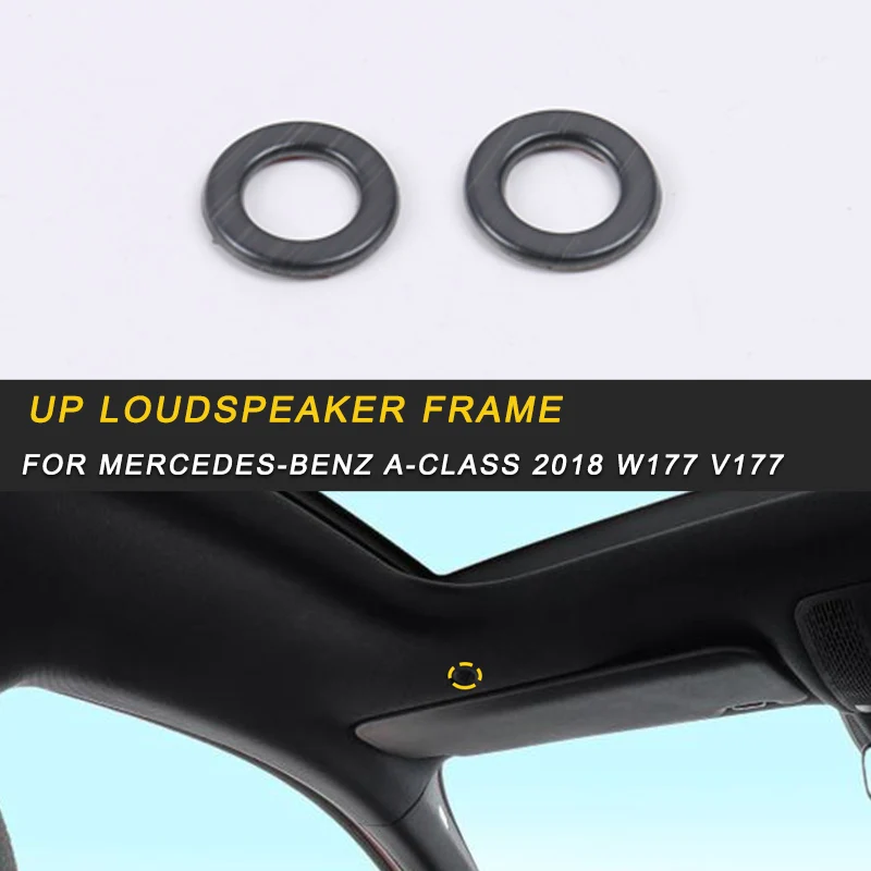 

Up Loudspeaker Frame Trim Sticker Cover Accessories for Mercedes-Benz A-Class 2018 W177 V177 Auto Car