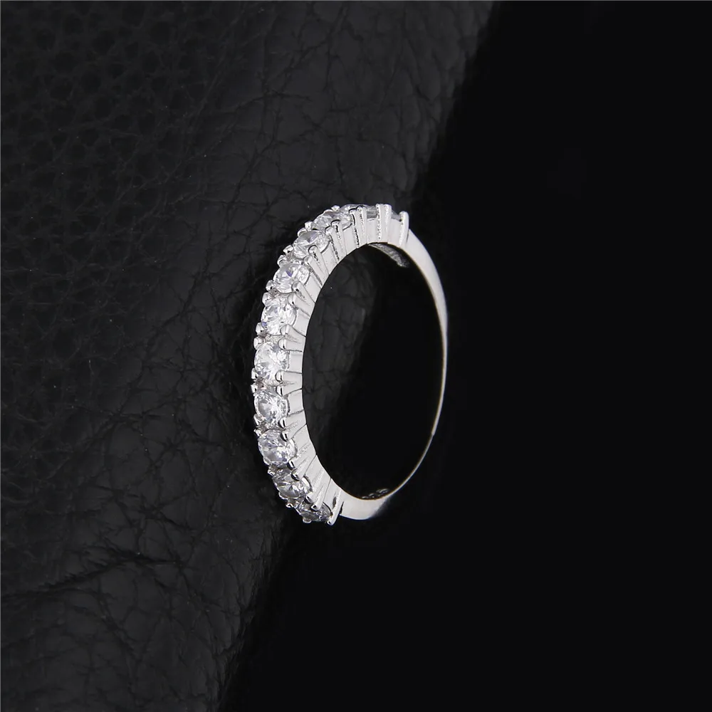 wholesale chic 925 sterling silver rings for women AAA rhinestone jewelry wedding engagement aneis crystal bague femme DD144
