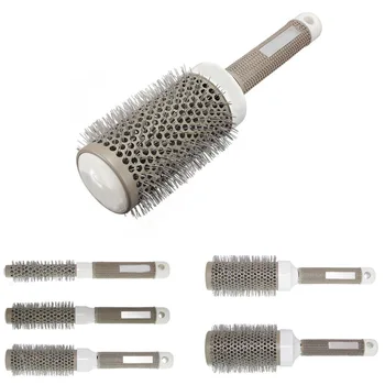 

Hot Selling Round Rolling Hair Brush Set Barrel Curling Brush Comb Hair Styling Tools Barber Salon Comb For Girls @ME88