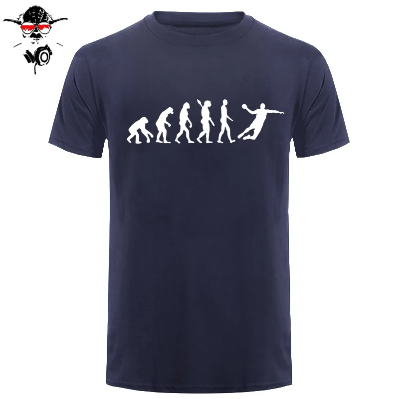Evolution Handball T Shirt Men New Summer Short Sleeve Fashion Cotton Cool Evolution T-Shirt Tops Men Clothing