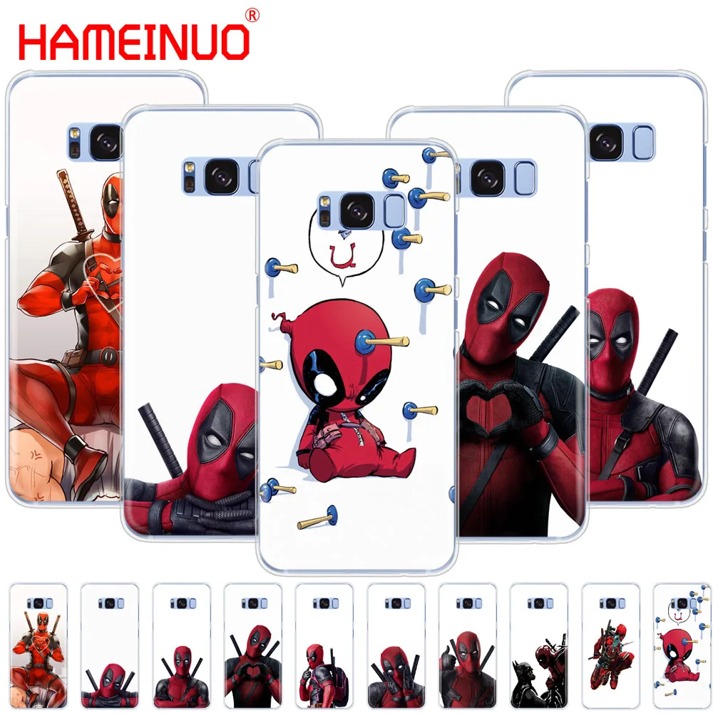 

HAMEINUO 3D Super Cool Marvel Deadpool cell phone case cover for Samsung Galaxy S9 S7 edge PLUS S8 S6 S5 S4 S3 MINI