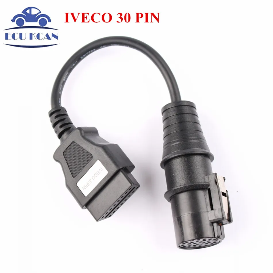 Кабель OBD 2 II для IVECO 38Pin от 30 до 16 контактов соединительный кабель автомобильный