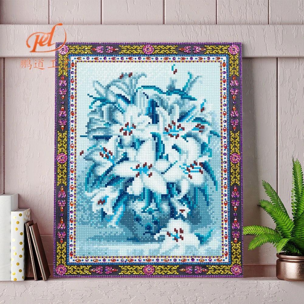 

Shirliben 5D Diamond Painting Flower Diamond Embroidery Crystal Cross Stitch New Pattern Full Special Shaped Rhinestone Decor