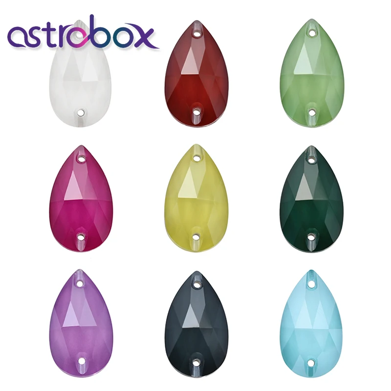 Astrobox увлекательный дизайн в виде капли пришивные стразы всех размеров K9