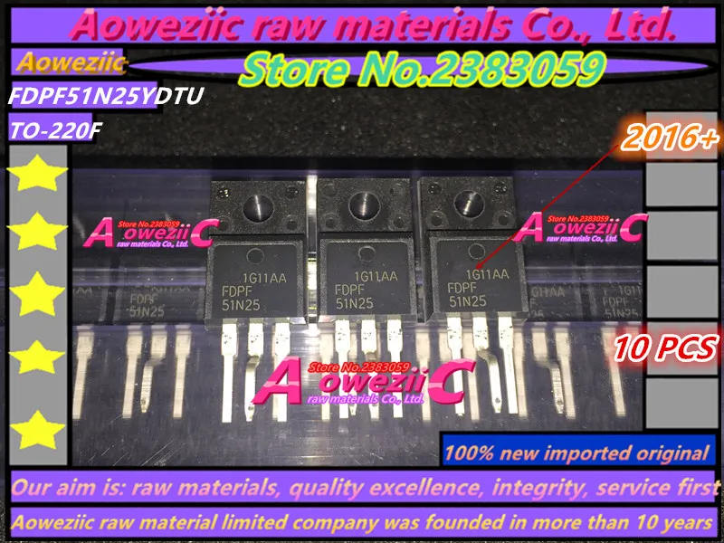 

Aoweziic 2016+ 100% new imported original FDPF51N25 FDPF51N25YDTU TO-200F Field effect tube MOSFET 51A 250V