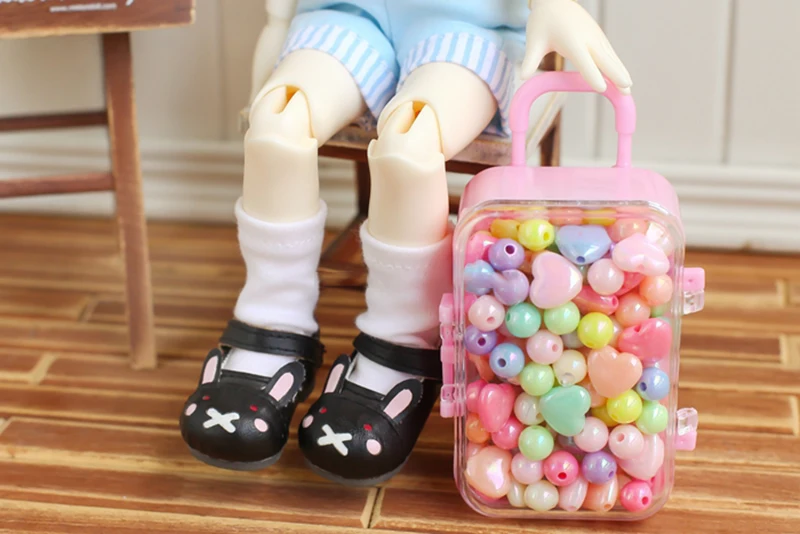 

1PCS Blyth 1/6 Dolls 7.5cm Mini Traveling Case 4 Colors Plastic Suitcase for 1/8 1/12 BJD OB11 20CM dolls Props Dolls Accessorie