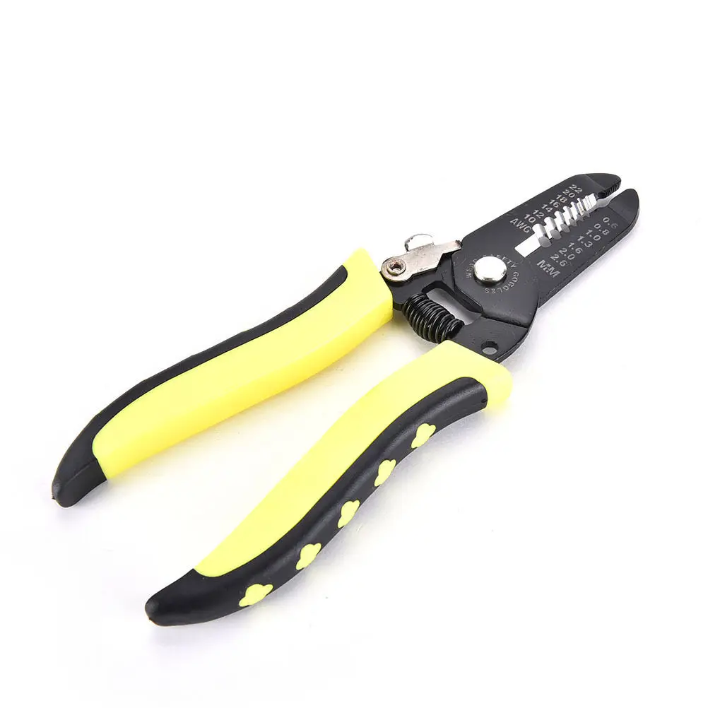 

Portable 22-10AWG Precise Wire Stripper/Cutter Tool Clamp & Steel Wire Cable Cutter Plier Tool Stripping ,pocket multitool