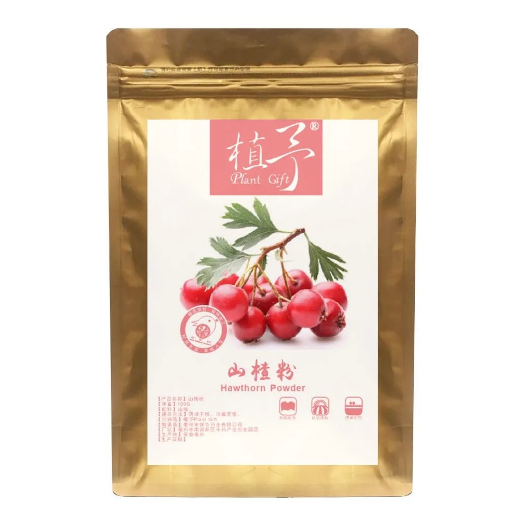 Pure Natural 100g Plant Hawthorn Powder/Strawberry Meal Powder Face Film Materials Lower Blood Pressure And Lipids | Красота и