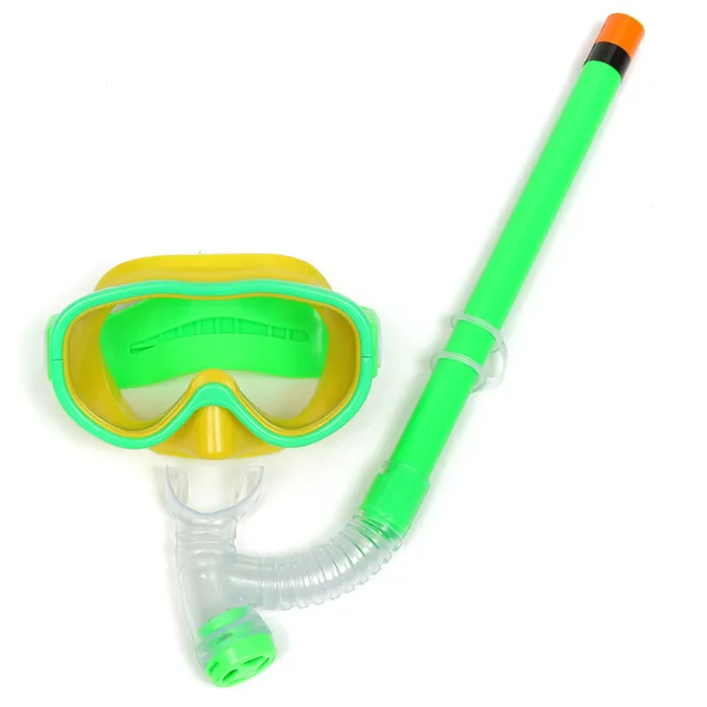 2018 New Professional Silicone Diving Goggles Set Anti-Fog Glasses Mask Swimming Diving Snorkel Breathing Tub For Children Kids