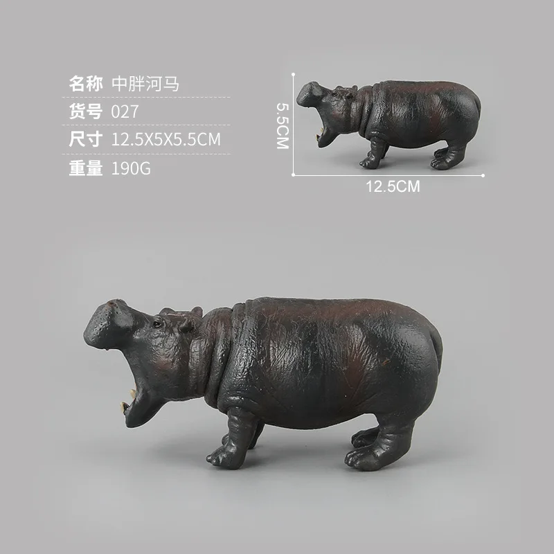Simulation Hippo Plastic Model For Children Learning Playing Figurine Toys L Simulation Hippo Plastic Model For Children Learning Playing Figurine Toys L