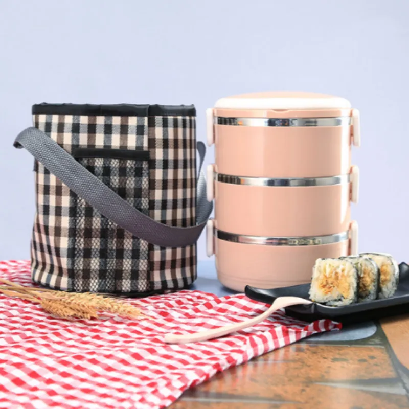 

Cylindrical Thermal Lunch Bag Cooler Picnic Bag Thermo Insulated Food Bag Kids Men Women Casual Drawstring Lunch Box