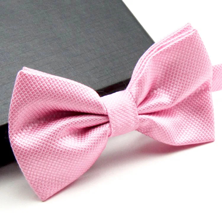 a01 Light Pink Галстук-бабочка, модная Свадебная вечеринка, для мужчин и женщин, gravata-borboleta, сплошной цвет, галстук-бабочка из полиэстера, Мужская одежда, рубашка, подарок - Цвет: a01 Light Pink