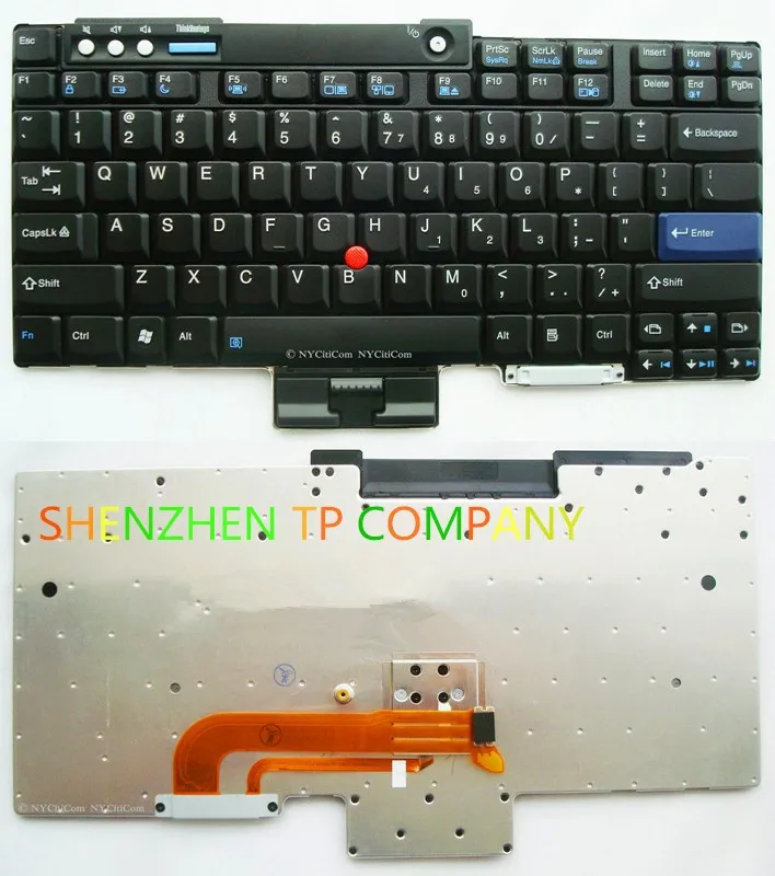 Teclado para Notebook Lenovo Thinkpad T400 R400 T500 W500 T60 T61 R61 Eua 42t327t3241 42t3143 42t3186 42t3218 42t3186 42t3218 Novo