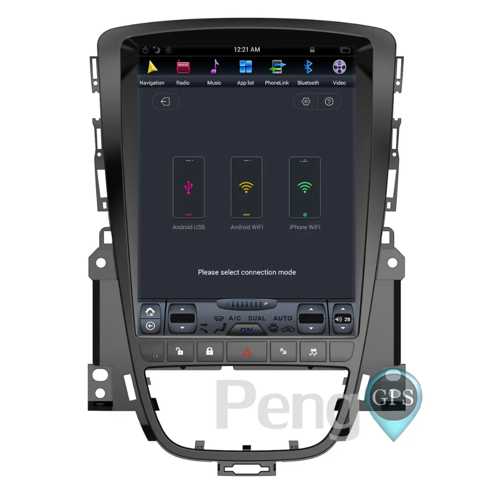 Clearance Android 7.1 Tesla Style 10.4 Inch GPS Navigation DVD Player for Opel Vauxhall Holden Astra J/Buick Excelle 2010-2013 Headunit 4