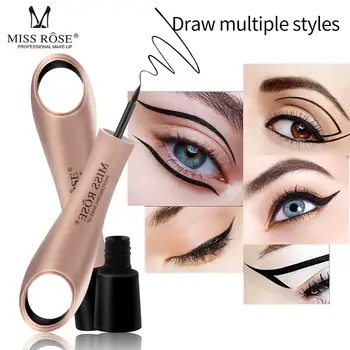 

Miss Rose black eyeliner pencil with fashion finger holes easy to wear liquid pigment waterproof long lasting 3D eyeliner MS192