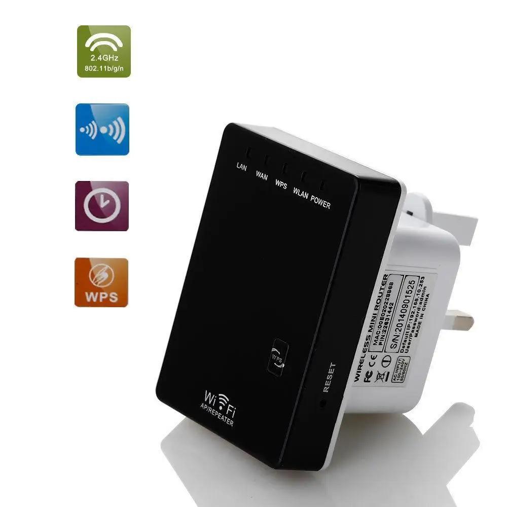 High Quality Wifi Repeater Wireless 802.11N/B/G Network Router Range Expander 300M Antenna Signal Booster AP WR02 | Компьютеры и офис