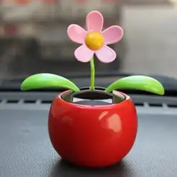 Солнечный Танцующий Цветок качающийся анимированная Танцующая игрушка украшение автомобиля новый dd521 Прямая поставка