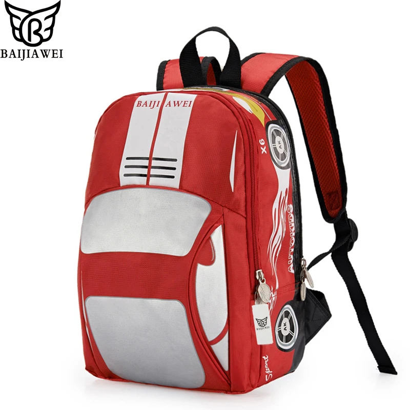 BAIJIAWEI Design 3D Car Shape Backpack For Kids School Backpacks in