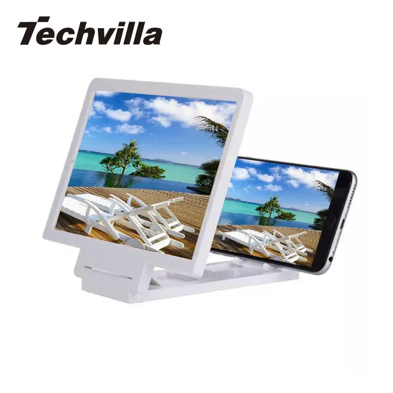 Techvilla 3D фильм экран увеличитель лупа HD проектор портативный складной стенд