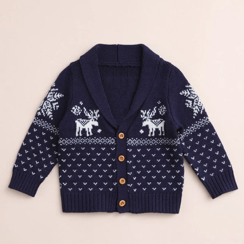 BEKE MATA/рождественские детские свитера зима 2018 KnittedToddler свитер для мальчиков с