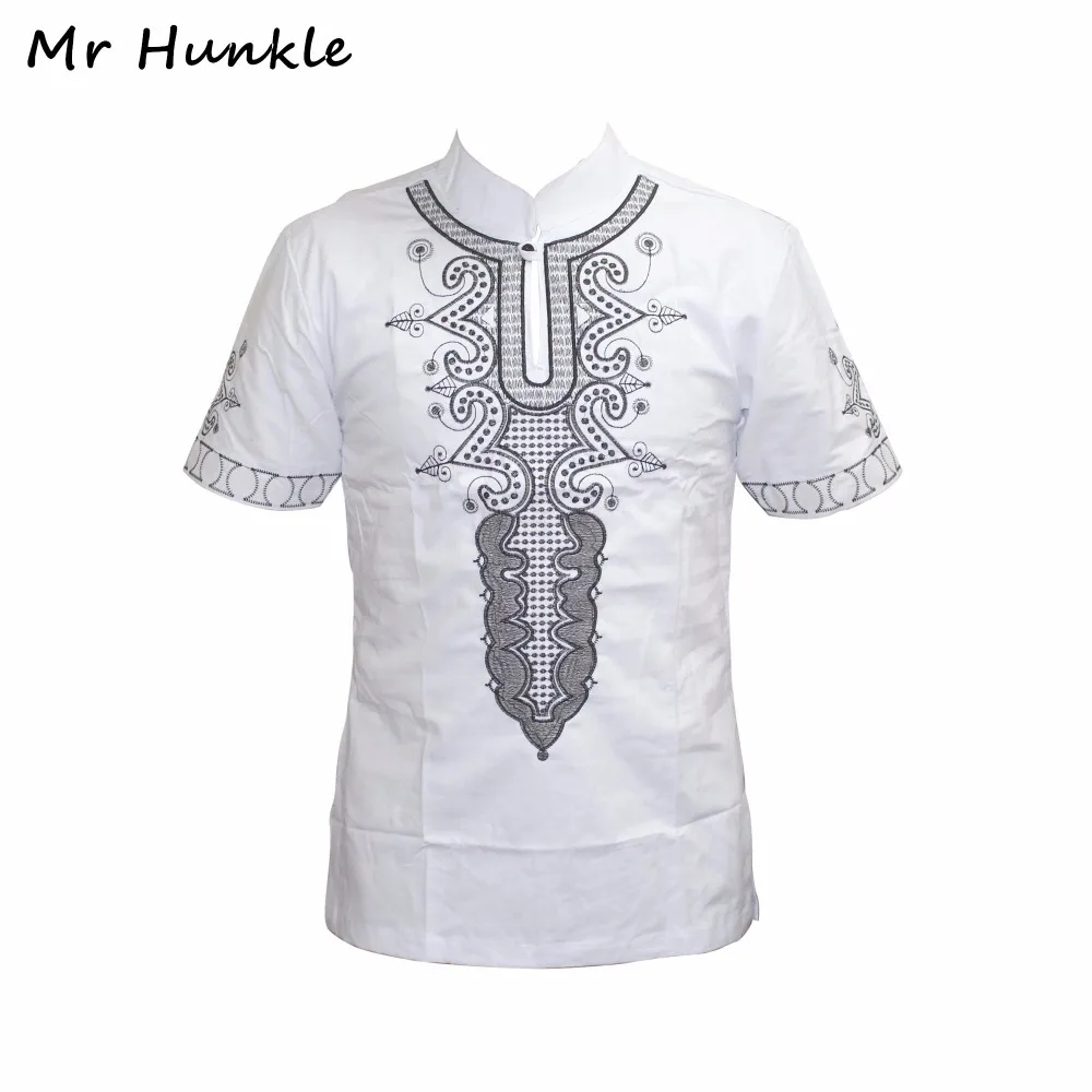 

Mr Hunkle 2018 New Arrival Summer Casual T-shirt Fashion Stand Neck Short Sleeve Tops Emboridery Men's T-shirt.