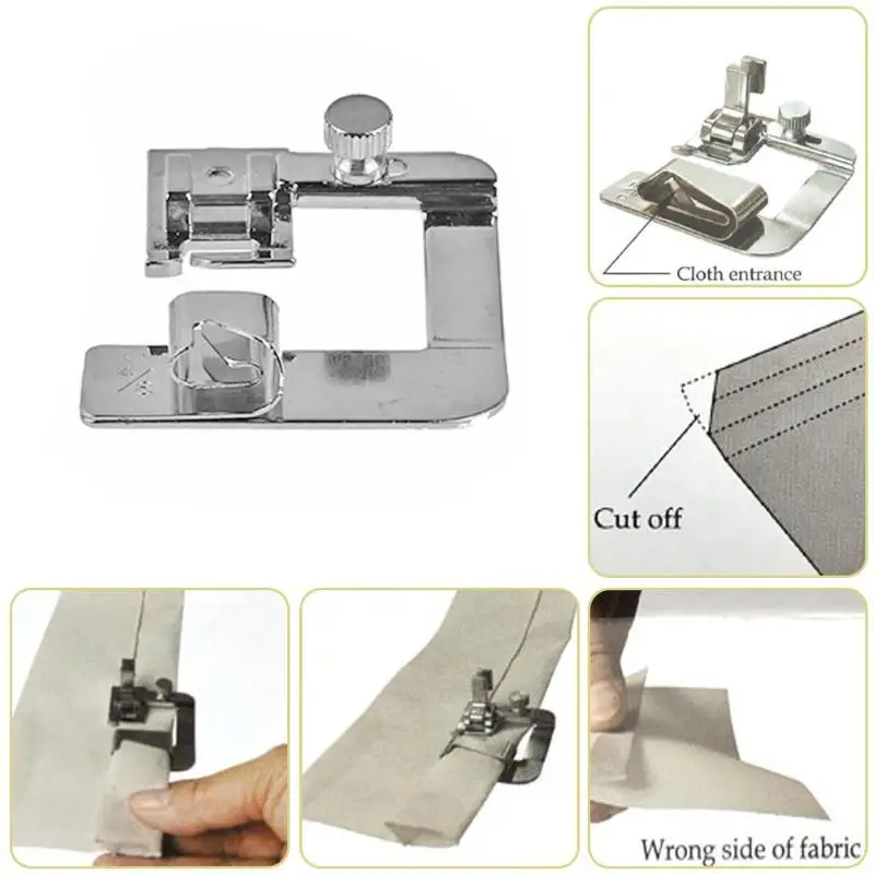 Домашняя швейная машина лапка свернутый подол ноги селваж обжимной лапка бытовые швейные аксессуары