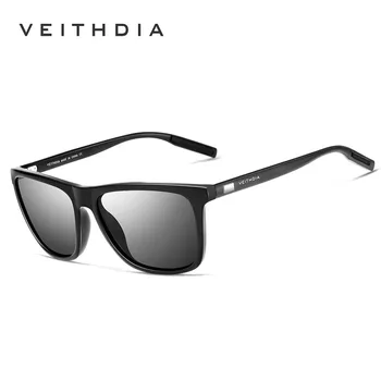 VEITHDIA Brand Sunglasses Unisex Retro Aluminum+TR90 Sunglasses Polarized Lens Vintage Eyewear Sun Glasses For Men/Women 6108 12
