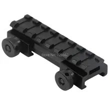 Тактический 1/" стояк Базовый адаптер 20 мм Пикатинни Вивер рельс крепление See-Thru плоский алюминиевый сплав военная игра Пейнтбол