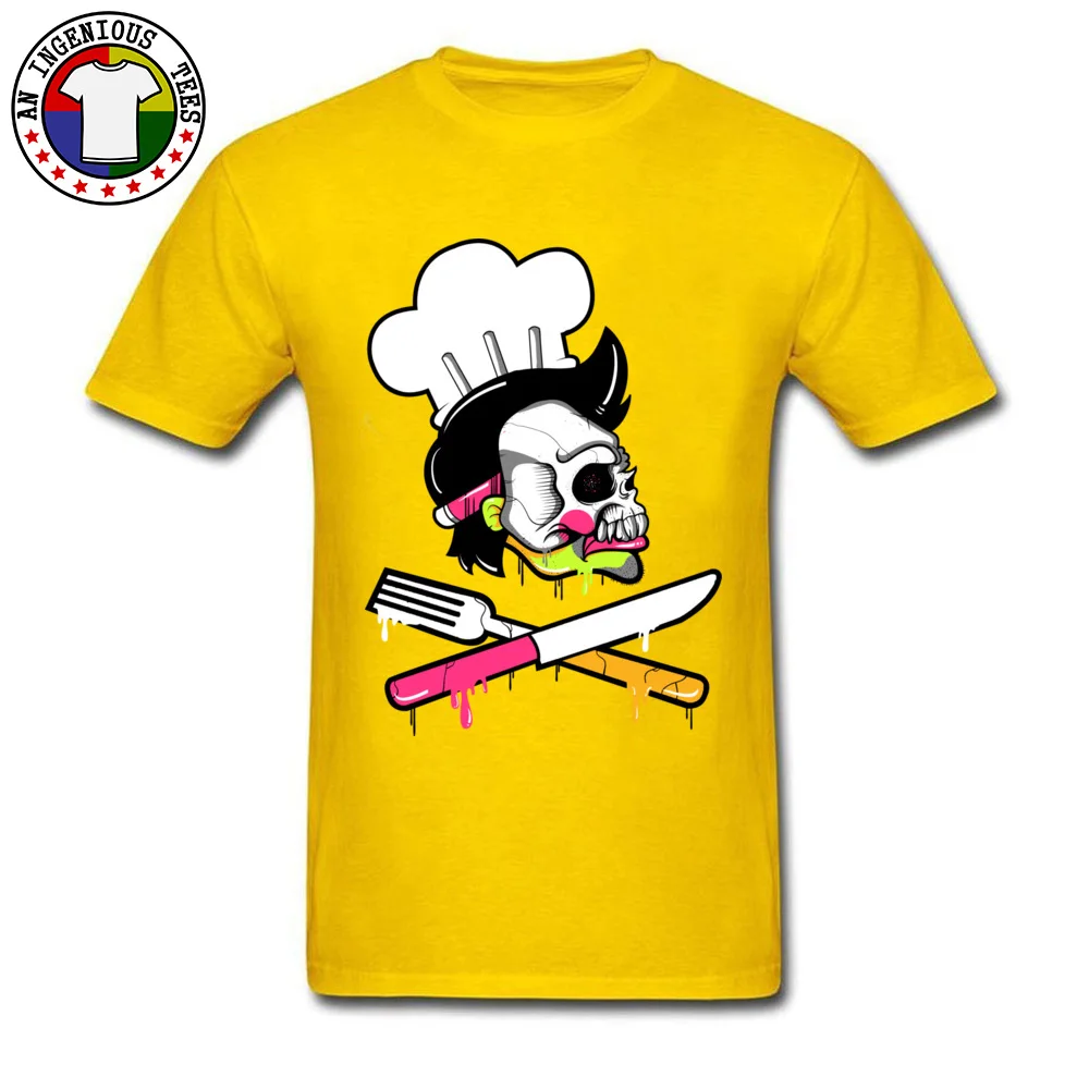 Jolly roger Tshirts Funny Short Sleeve Oversized O Neck Pure Cotton Tops & Tees Personalized Tee-Shirts for Men Summer Fall Jolly roger yellow