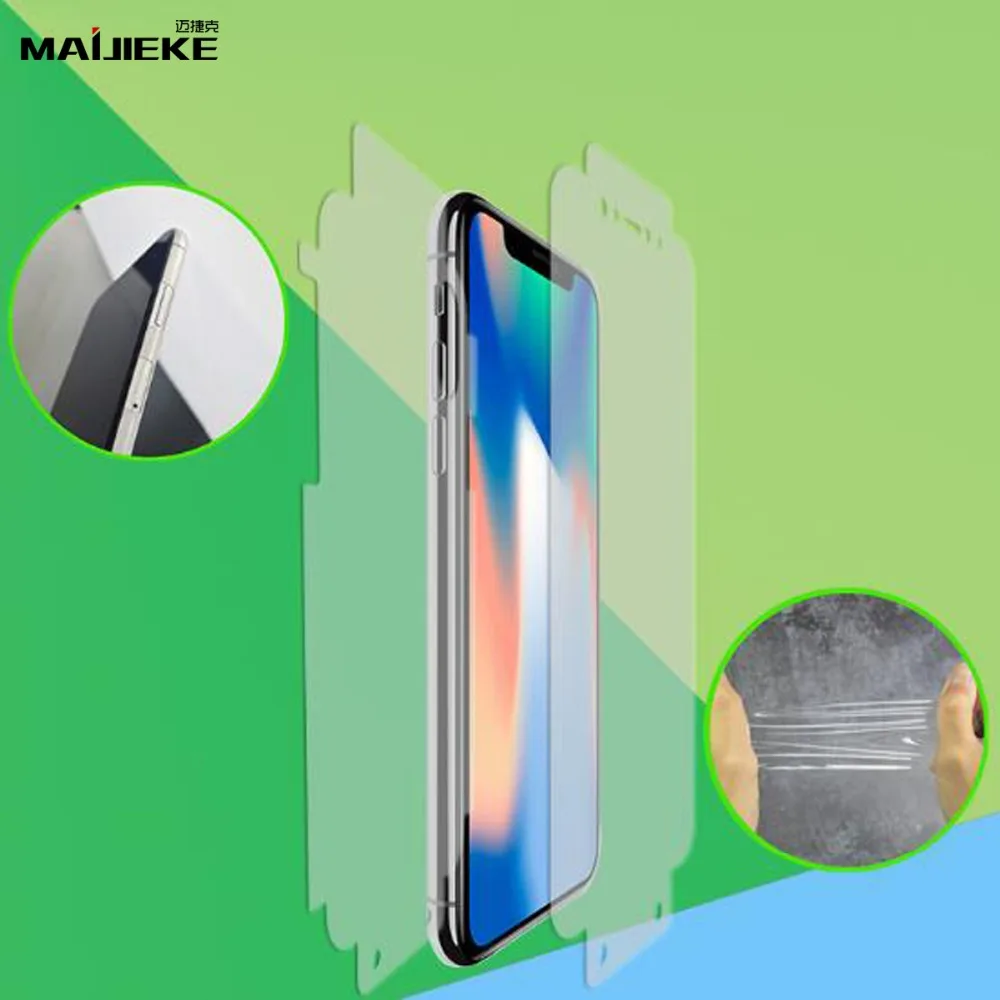 2 шт полное покрытие Гидрогелевая Передняя и задняя пленка для iphone X XS Max XR 8 plus 7 6s 6 plus для iphone 11 pro max Защитная пленка для экрана