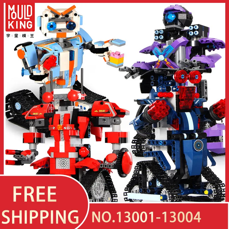 

MOULD KING Remote Control Smart Robot With Power RC Action Figures Legoing Building Blocks Technic RC Toys Children Gift Bricks