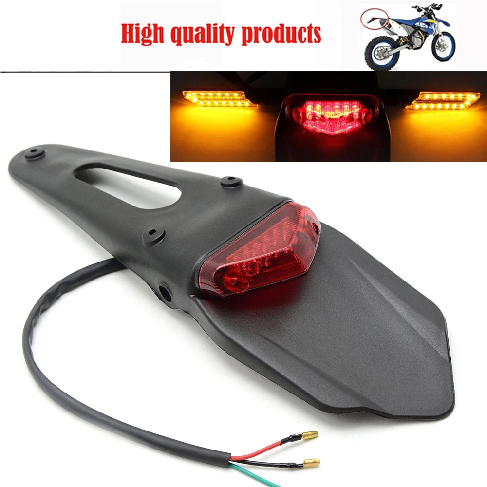 

FOR CRF KTM EXC WRF 250 400 426 450 Motorcycle Tail Light Motorbike Rear Fender Stop LED Tail Lights FOR KTM HONDA YAMAHA