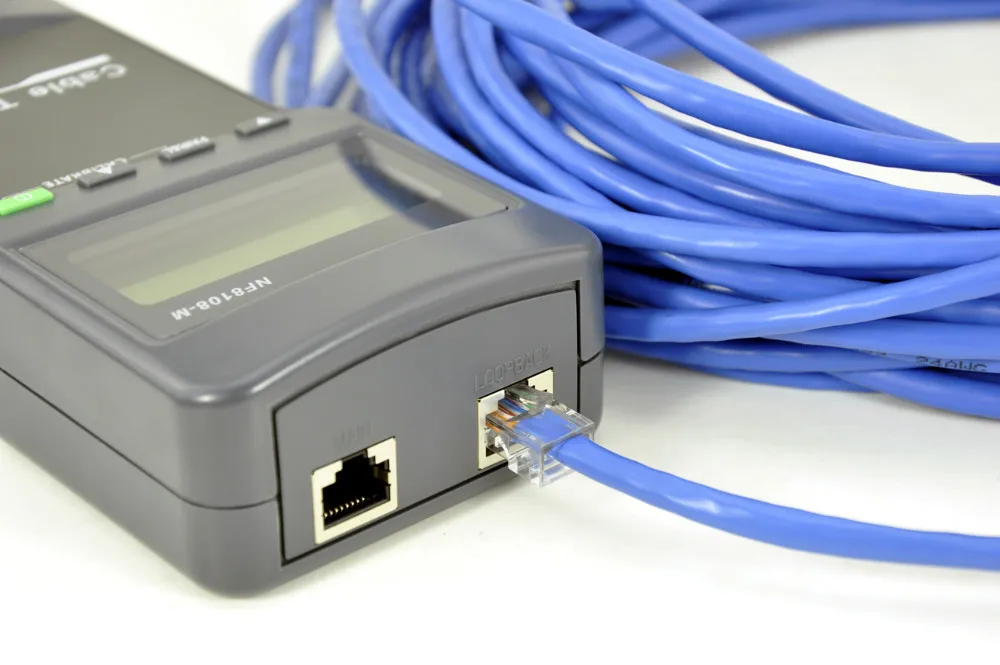 Бесплатная Доставка! Noyafa nf8108-m кабель Тесты er метра сети LAN CAT5 RJ45 MAPPER 8 дальнем конце Тесты