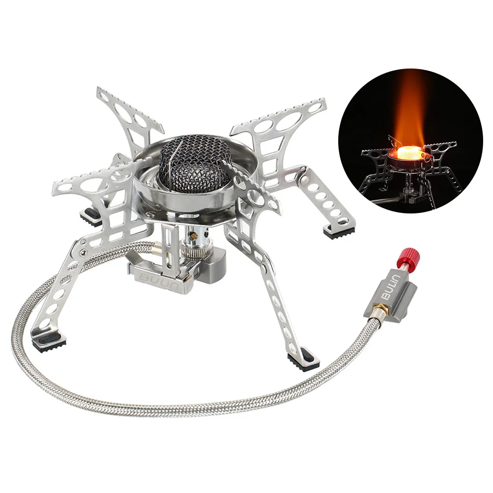 Outdoor Stoves Folding Stainless Steel Gas Stove Hiking Picnic Outdoor