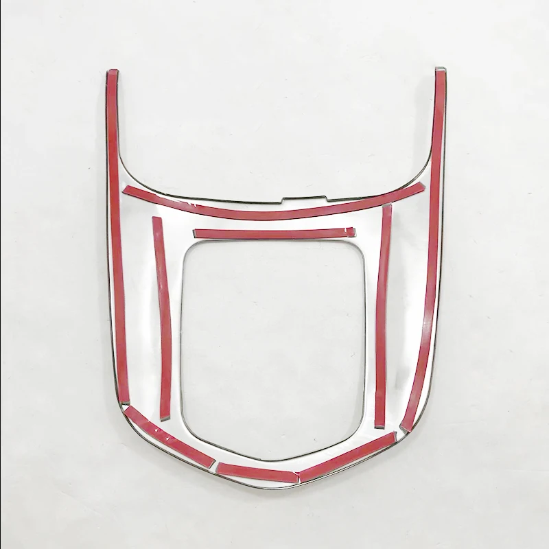 Stainless steel For Nissan Navara NP300 accessories 2017-2019 car styling Car gear shift knob frame panel Decoration Cover Trim