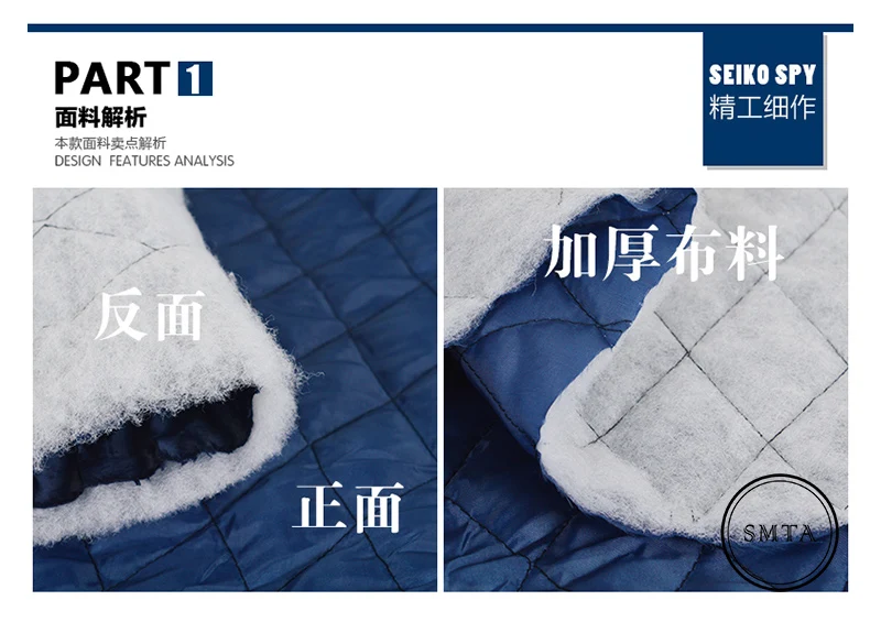 Утолщенная стеганая подкладочная ткань для осенне-зимнего пальто, подкладочная хлопковая куртка, подушка для стула ручной работы D20