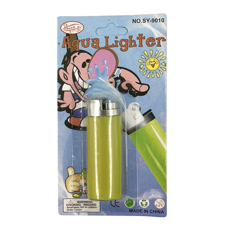 

New Kids Funny Party Trick Gag Gift Water Squirting Lighter Fake Lighter Joke Prank Trick Toy for Party Favors