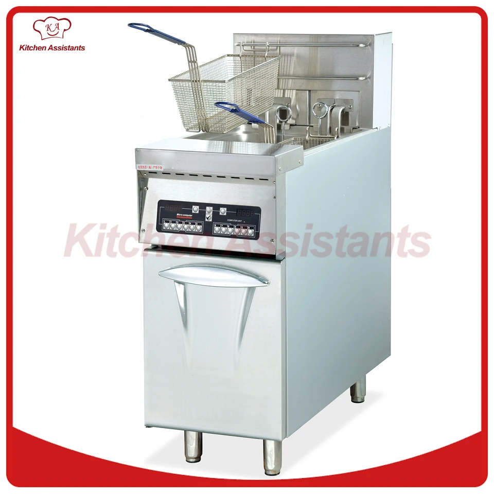DF30 1 tank electric computer free standing chicken chip chicken fryer of catering equipment