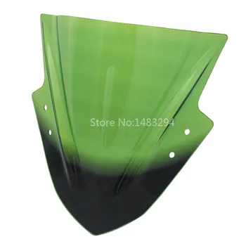 

Green Windshield WindScreen Double Bubble Fits For Kawasaki Ninja 300 EX300 2013-2017
