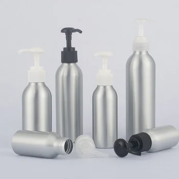 

40ml-250ml aluminum bottle with round pump,Emulsion press bottle