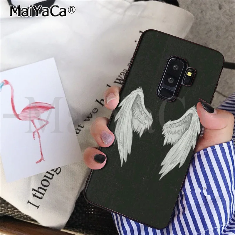 MaiYaCa Крылья Ангела оболочка чехол для телефона Samsung S9 plus S5 S6 S6edge S6plus S7 S7edge S8