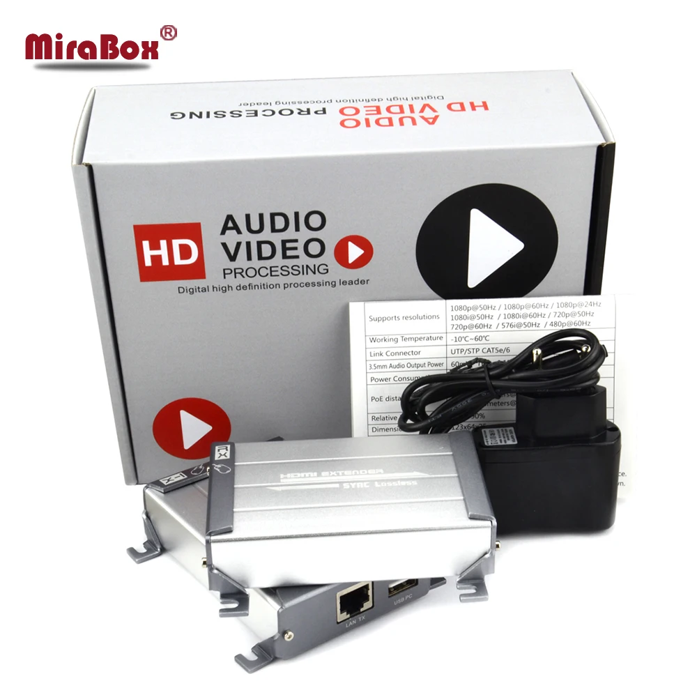 

MiraBox HDMI KVM USB Extender Support 1080p HD 80m Point To Point with Video Lossless No Delay Over UTP Cat5/5e/Cat6 Rj45 LAN