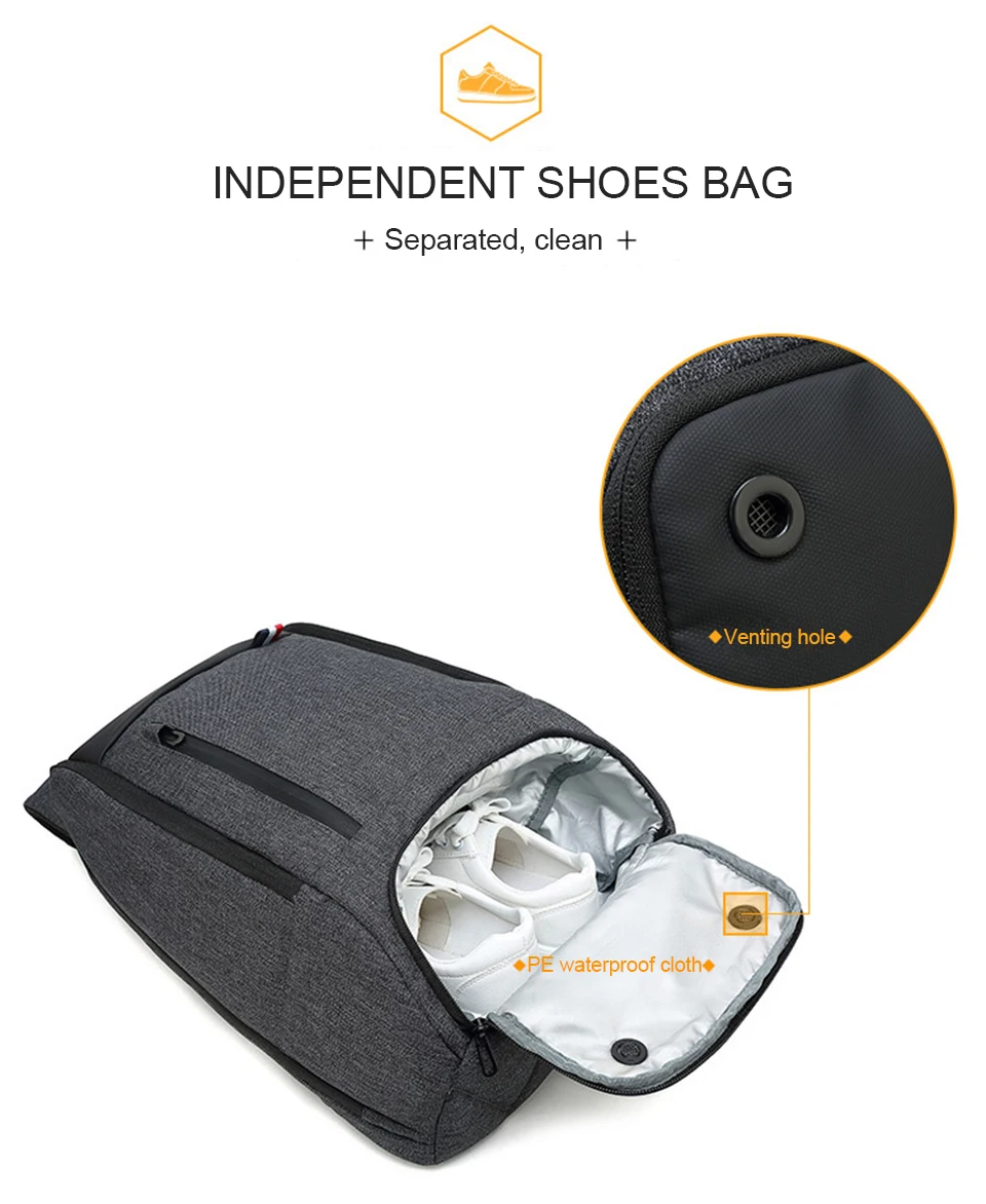 15.6 Inch Laptop Backpack Bag Mens Women Travel Bags Keep Cool Warm Large Capacity Men's Business Backpacks Men Female Smart Bag (4)