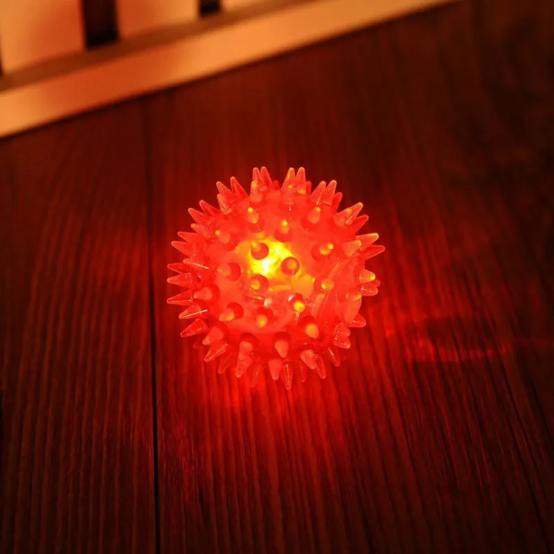 Красочный мягкий резиновый светящийся питомец щенок собака Жевательная играя эластичный мяч игрушка маленькие товары для домашних животных
