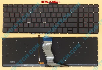 

Original US Keyboard for HP 15-AB 15-AX 15-AW 15-AN with backlight black red color English layout