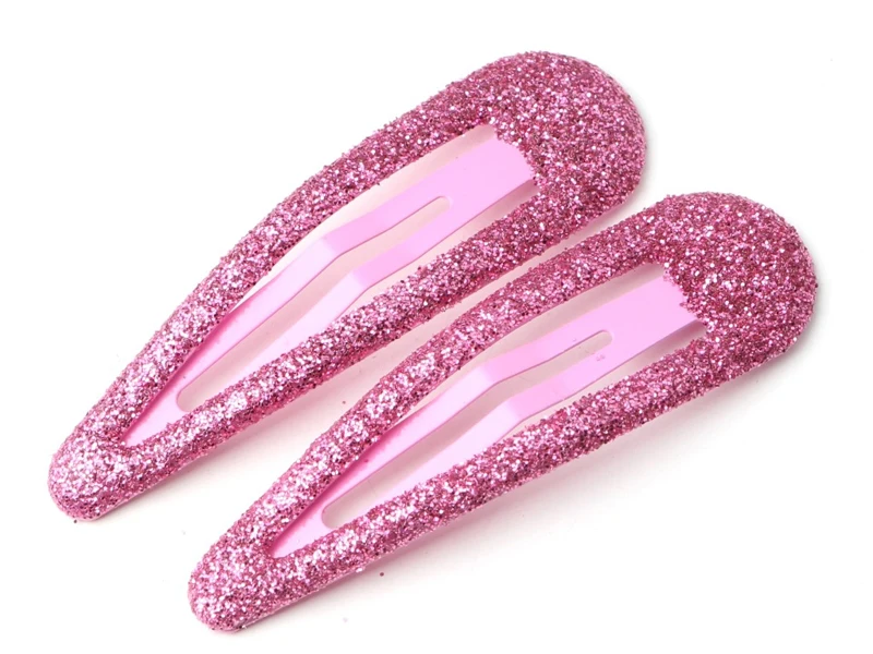 100pcs/lot Children Barrettes Bobby Pin Glitter Hair Clips Girls' Hair Accessories 48MM Hairpins Claw Clips For Women Wholesale