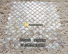 natural fish scale fan shape shell mother of pearl MOP mosaic tiles HMSM2003 kitchen shower backsplash bathroom wall floor tiles