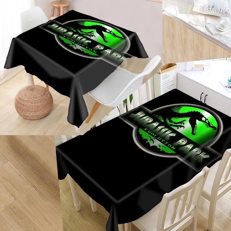 Jurassic Park Custom Table Cloth Oxford Print Rectangular Waterproof Oilproof Table Cover Square Wedding Tablecloth P - Цвет: 10