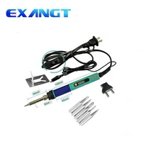 ROHS 936d цифровая ЖК-паяльная станция с регулируемой температурой Электрический паяльник 220 в 60 Вт+ припой tip5/шт